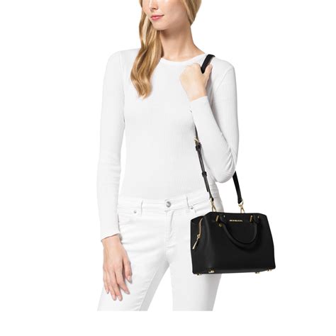 michael michael kors savannah mini saffiano leather satchel|Michael Kors saffiano leather tote.